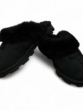 UGG women’s black coquette shearlin slippers